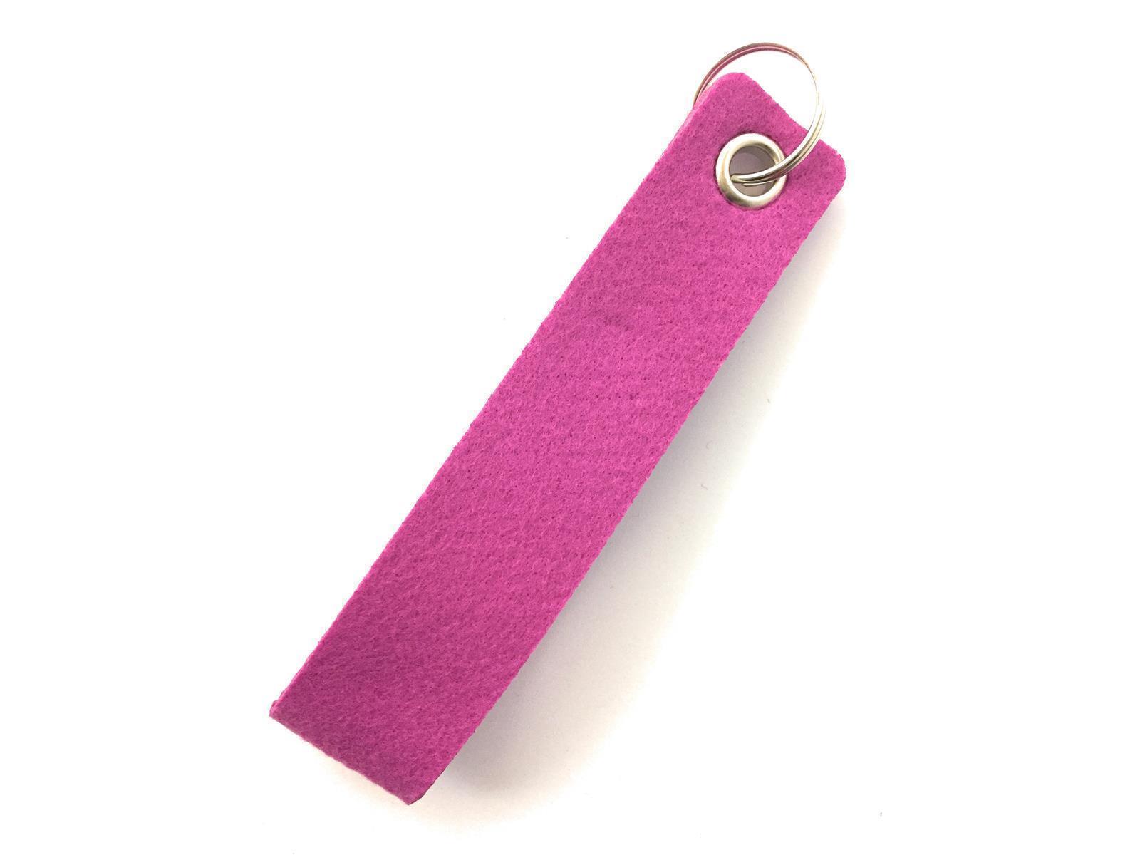 Schlaufe maxi - Filz-Schlüsselanhänger - Farbe: magenta - Siebdruck 4-fbg
