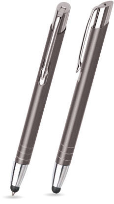 Anthrazit glänzender MOOI TOUCH-PEN - Kugelschreiber aus Metall mit gratis Gravur Anthrazit glänzender MOOI TOUCH-PEN - Kugelschreiber aus Metall mit gratis Gravur