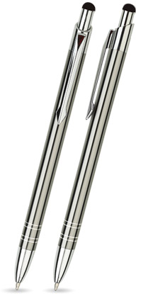 Anthrazit glänzender LOLA TOUCH-PEN - Kugelschreiber aus Metall mit gratis Gravur Anthrazit glänzender LOLA TOUCH-PEN - Kugelschreiber aus Metall mit gratis Gravur