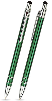 Dunkel Grün glänzender LOLA TOUCH-PEN - Kugelschreiber aus Metall mit gratis Gravur Dunkel Grün glänzender LOLA TOUCH-PEN - Kugelschreiber aus Metall mit gratis Gravur