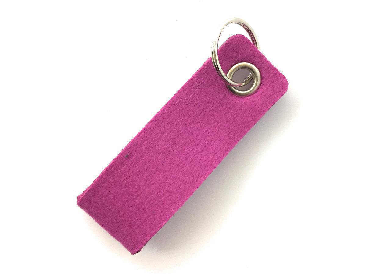 Schlaufe mini - Filz-Schlüsselanhänger - Farbe: magenta - Siebdruck 4-fbg