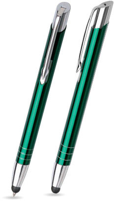 Dunkel Grün glänzender MOOI TOUCH-PEN - Kugelschreiber aus Metall mit gratis Gravur Dunkel Grün glänzender MOOI TOUCH-PEN - Kugelschreiber aus Metall mit gratis Gravur