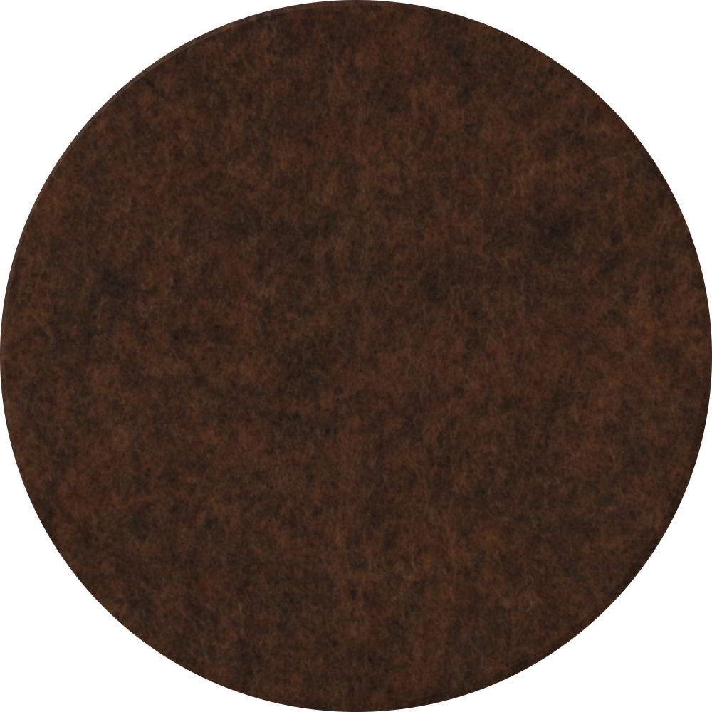 Filz-Untersetzer rund, 10cm, braun meliert optional mit Aufdruck oder Gravur Filz-Untersetzer rund, 10cm, braun meliert - mit Lasergravur