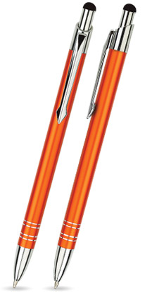 Orange matter LOLA TOUCH-PEN - Kugelschreiber aus Metall mit gratis Gravur Orange matter LOLA TOUCH-PEN - Kugelschreiber aus Metall mit gratis Gravur