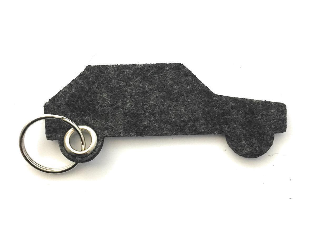 Auto - retro - Schlüsselanhänger Filz schwarz meliert - Druck / Gravur Auto - retro - Schlüsselanhänger Filz schwarz meliert -Druck 4-fbg
