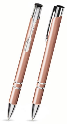 Ausverkauft - Nude Haut / Kupferfarbener LIBO - Kugelschreiber aus Metall mit gratis Gravur Ausverkauft - Nude Haut / Kupferfarbener LIBO - Kugelschreiber aus Metall mit gratis Gravur