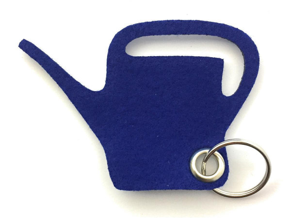 Giess-Kanne - Filz-Schlüsselanhänger - Farbe: royalblau - optional mit Gravur / Aufdruck