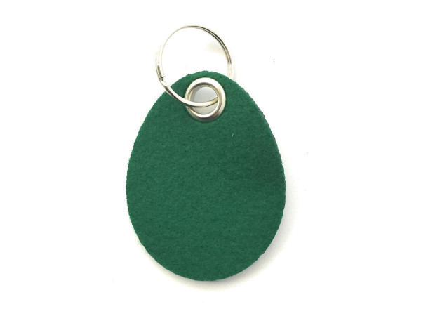 Ei / Ostern - Filz-Schlüsselanhänger - Farbe: waldgrün - optional mit Gravur / Aufdruck