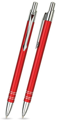 LOLA in Rot - Kugelschreiber aus Metall mit gratis Gravur