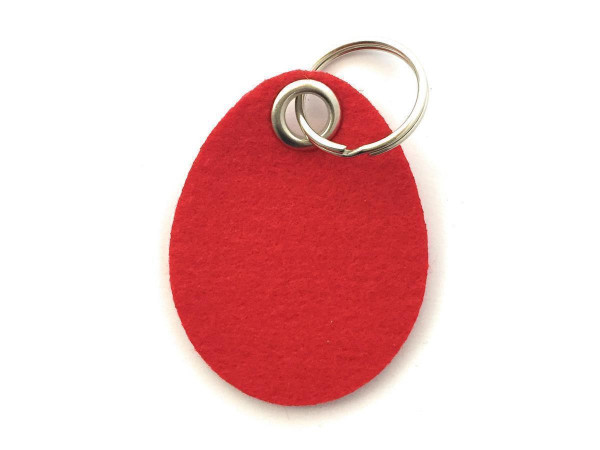 Ei / Ostern - Filz-Schlüsselanhänger - Farbe: rot - optional mit Gravur / Aufdruck