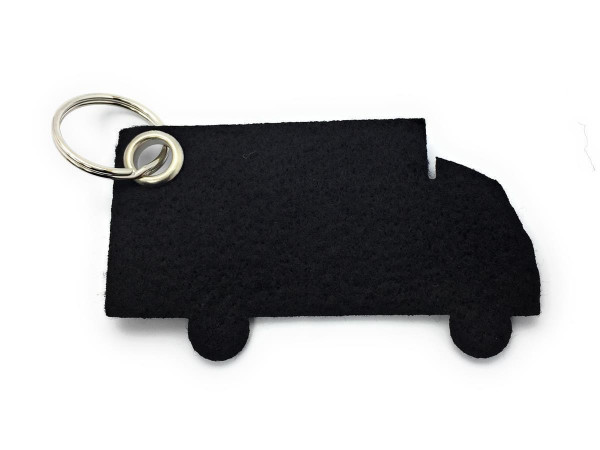 LKW - Filz-Schlüsselanhänger - Farbe: schwarz - optional mit Gravur / Aufdruck