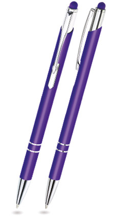 LEONIE TOUCH in Violett - Kugelschreiber aus Metall mit gratis Gravur