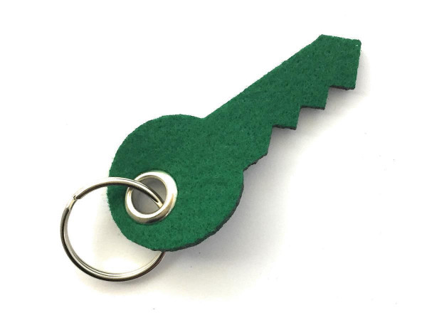Schlüssel - Filz-Schlüsselanhänger - Farbe: waldgrün - optional mit Gravur / Aufdruck