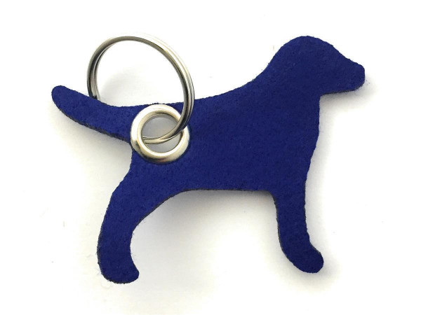 Hund / Tier - Filz-Schlüsselanhänger - Farbe: royalblau - optional mit Gravur / Aufdruck